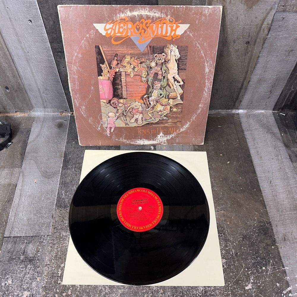 VINYL LP ALBUM 70s METAL ROCK AEROSMITH TOYS IN THE ATTIC 1975 PC 33479